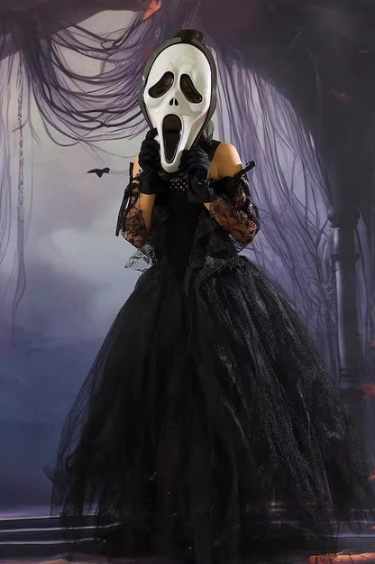 Scary Mask Outfit Kid Halloween Costume