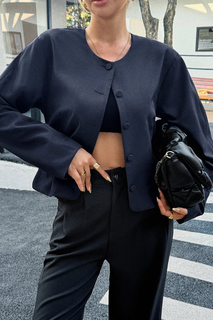 Solid Color Casual Jacket