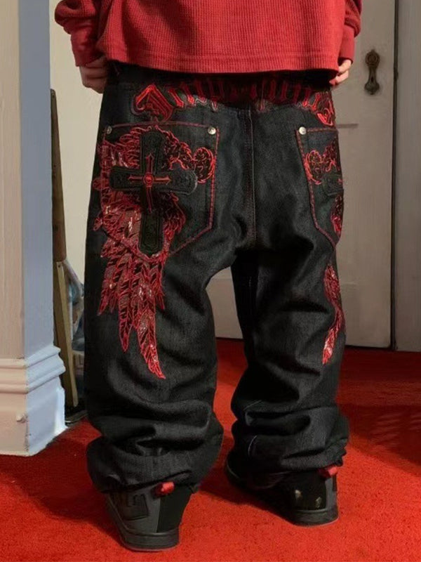 American Vintage Embroidery Boyfriend Jeans