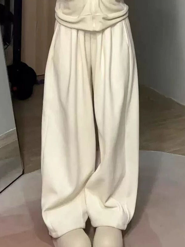 Solid Color Pocket Sweatpants