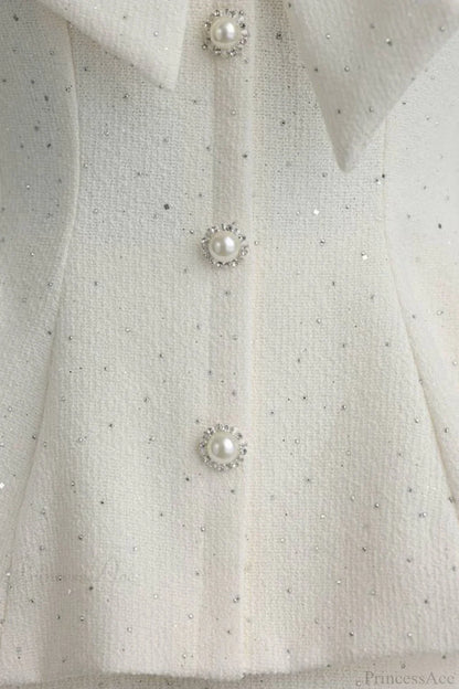 3D Floral Lace Ruffled Hem Elegant Two Piece Set