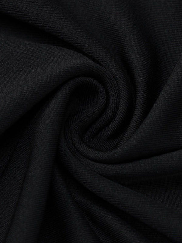 Black Y2k Backless Halter Maxi Dress