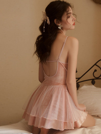 New Plus Size Sleepwear Set with Underwire Elegant Homewea