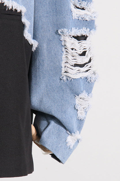 Loose Fit Summer Denim Coat