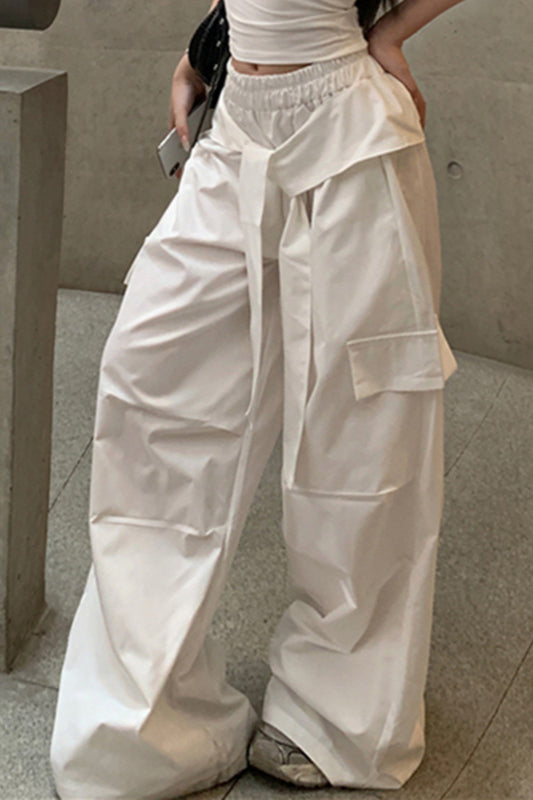 Street Style Drawstring Cargo Pant
