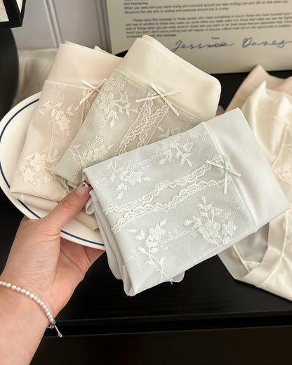 French High Waist Light Tummy Shaping Ice Silk Panties