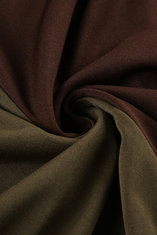 Printed Knit Patchwork Maxi Skirt