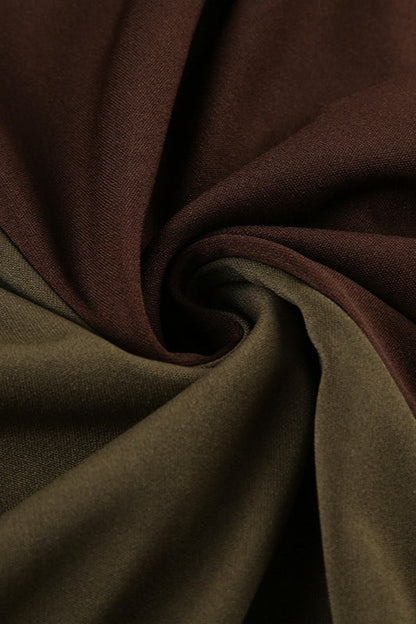 Printed Knit Patchwork Maxi Skirt