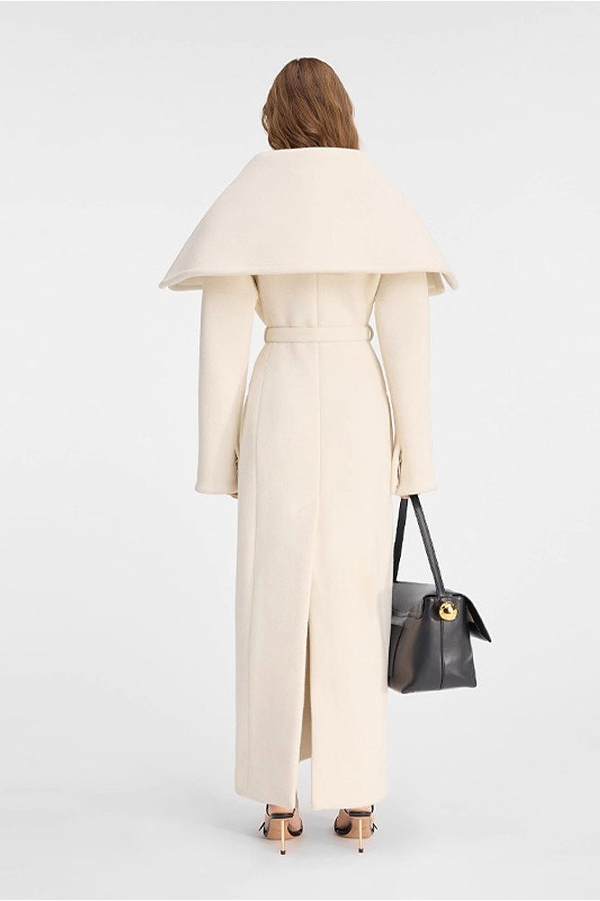 High-End Wool Long Overcoat