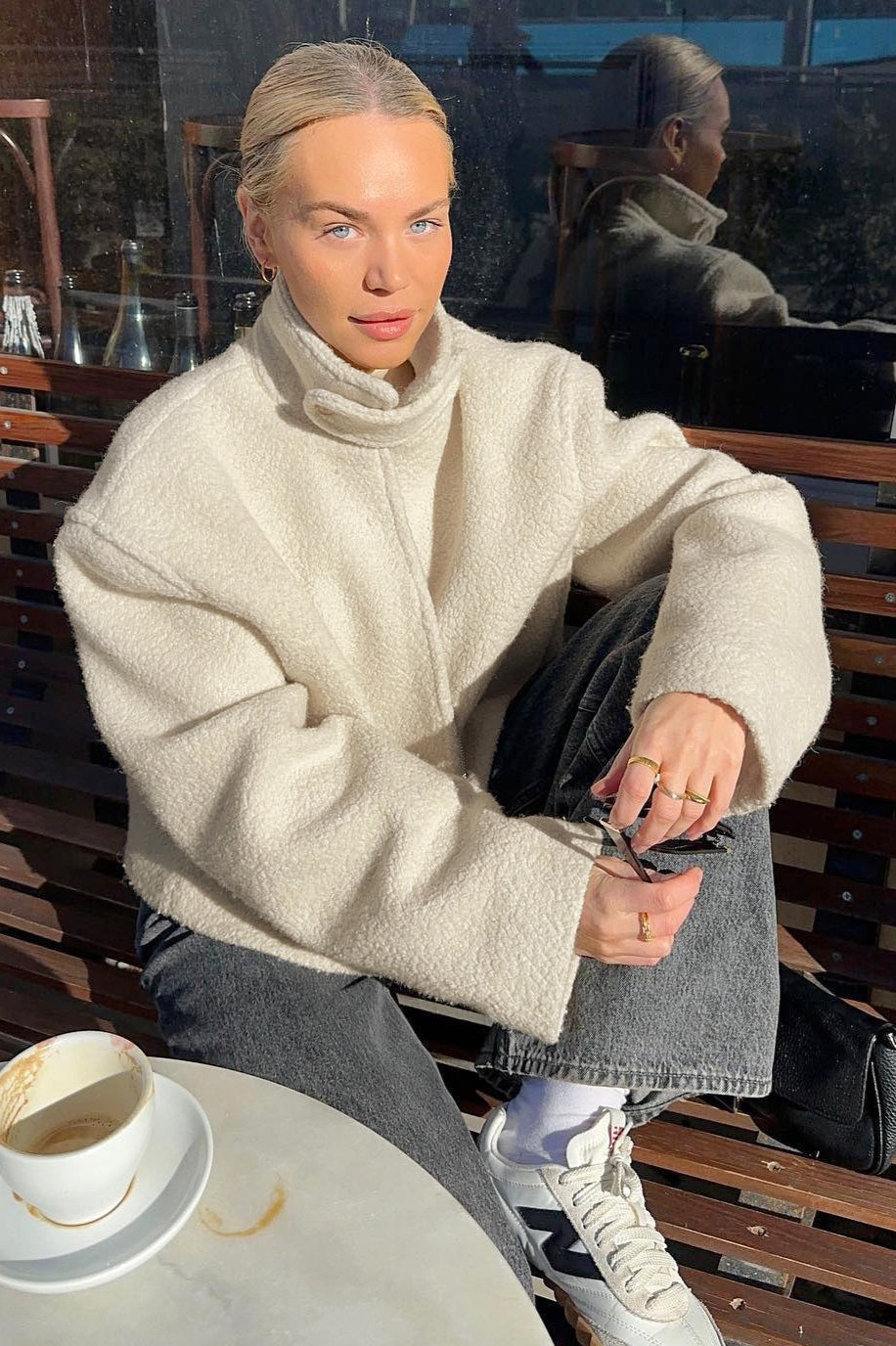 Casual Sherpa Stand Collar Coat