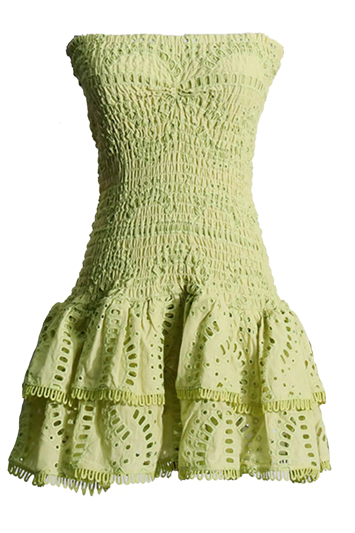 Bridget Green Ruffle Mini Dress