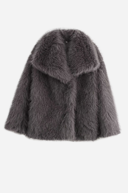 Lucy Faux Fur Shawl Collar Jacket