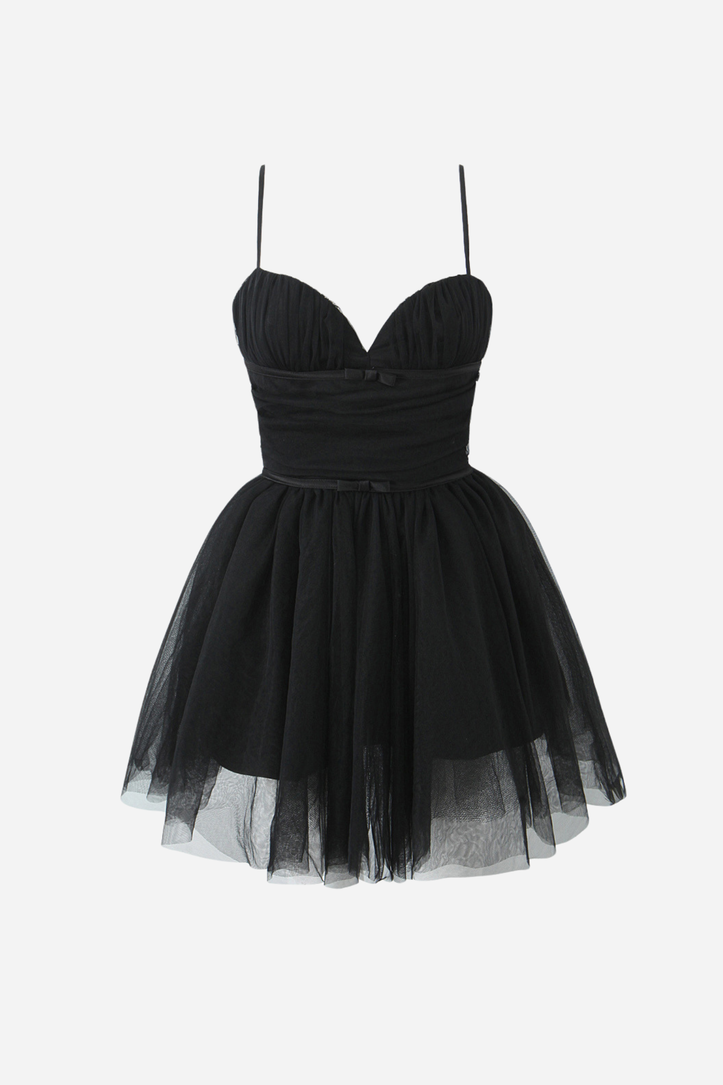 Myrna Bowknot Mesh Mini Slip Dress