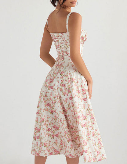 Selina | Waist Shaper Flower Sundress