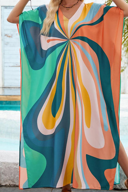 Loose Floral Duster Cover Up