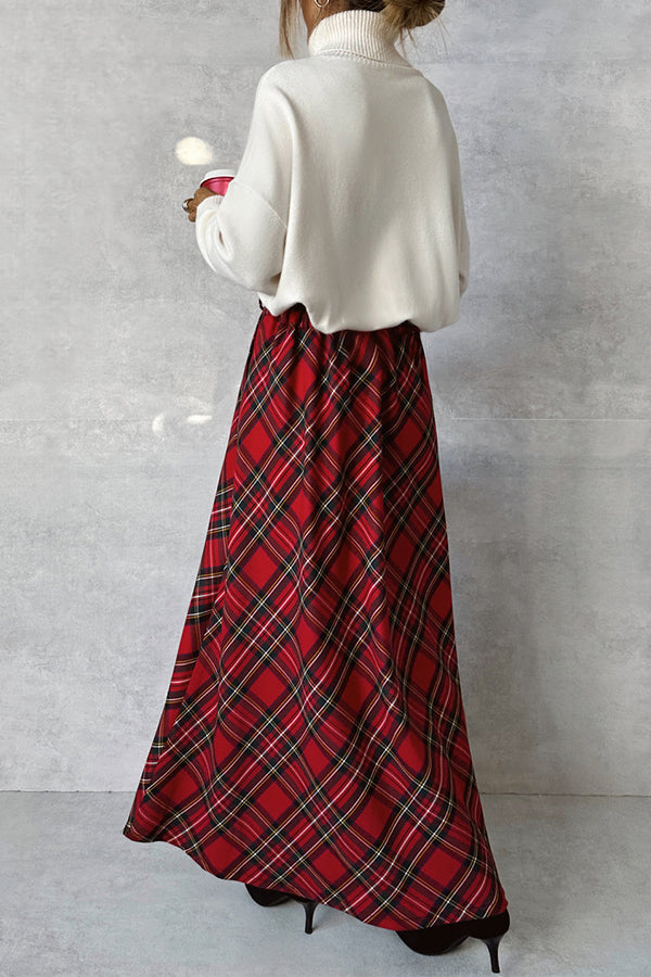 CHRISTMAS SKIRT WITH BELT
