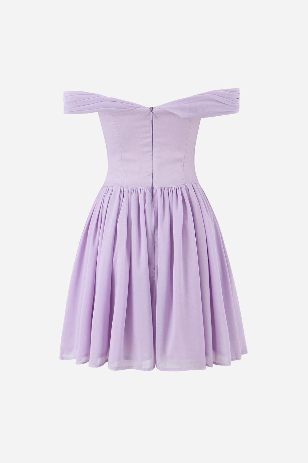 Gail Off Shoulder Ruffle Hemline Mini Dress