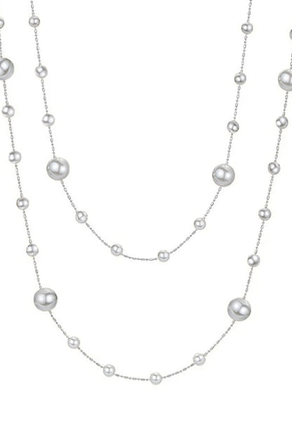 Vintage Pearl Beaded Stackable Elegant Necklace