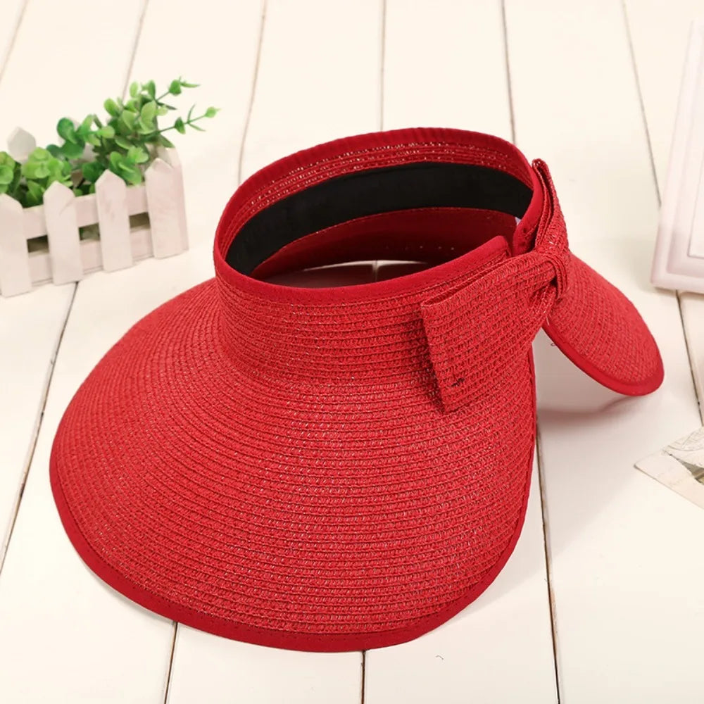 The Soleil — Foldable Straw Visor Hat