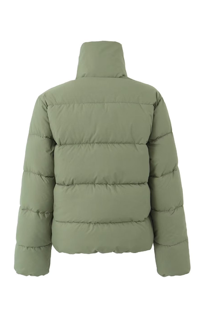 Stand Collar Zipper Windproof Cotton Coat