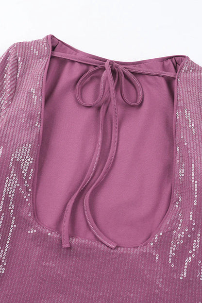 Sequin Backless Bodycon Party Dress