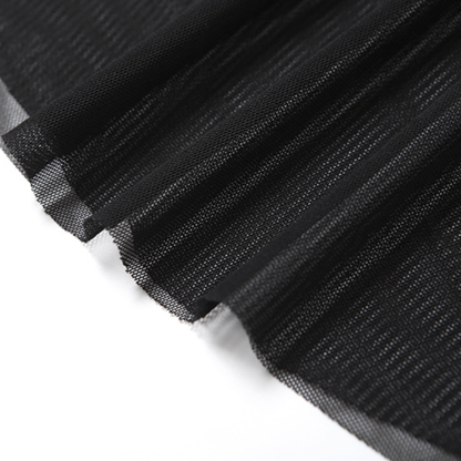 Mesh sweetheart neck solid tube maxi dress