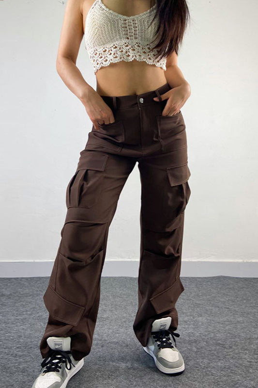 Vintage American Loose Fit Multi-Pocket Cargo Pant