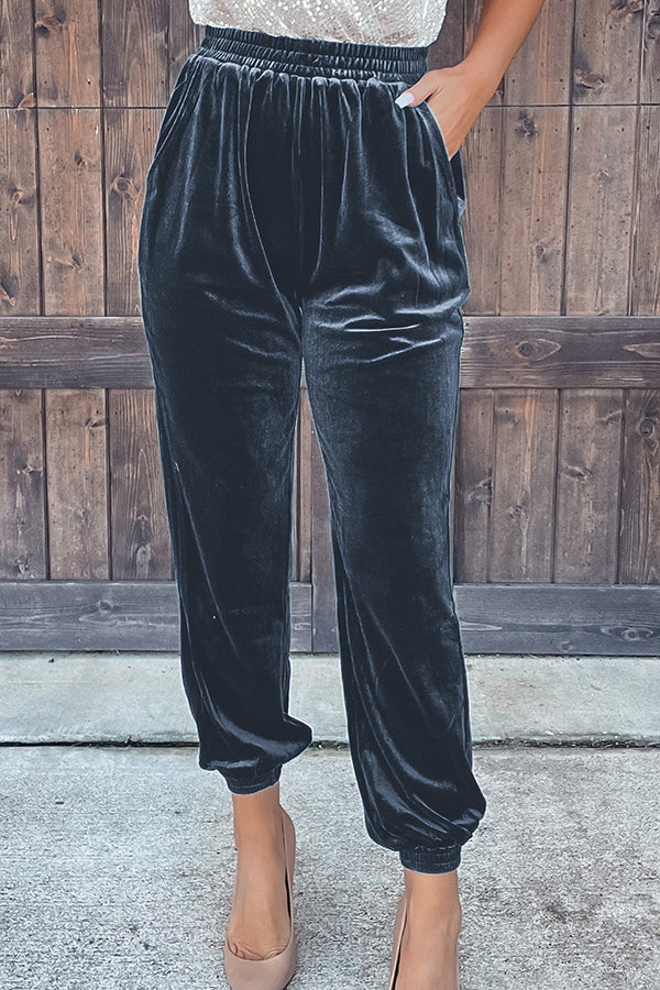 Velvet Pocket Pants
