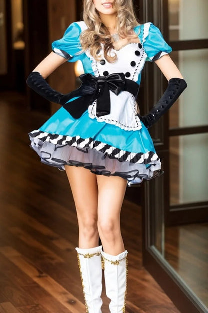 Blue White Alice Halloween Costume