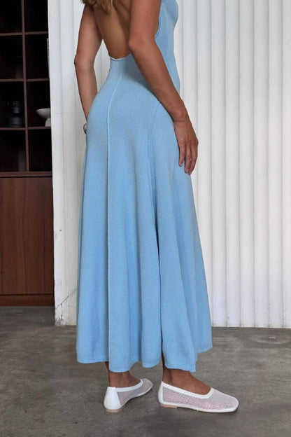 Elegant High Waist Maxi Dress