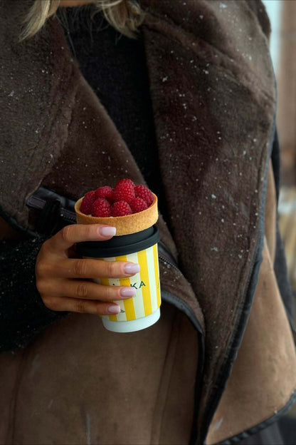 Brown Faux Fur Loose Fit Coat