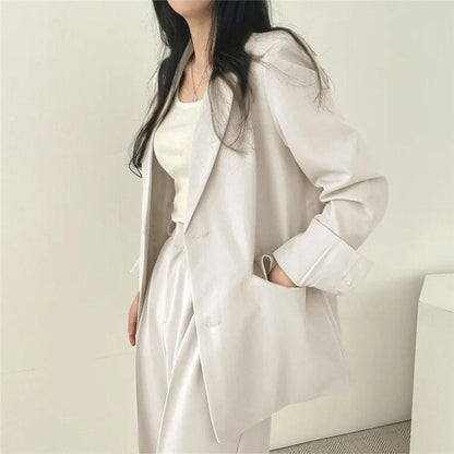 | Women's Tailored Suit Set, Long Blazer