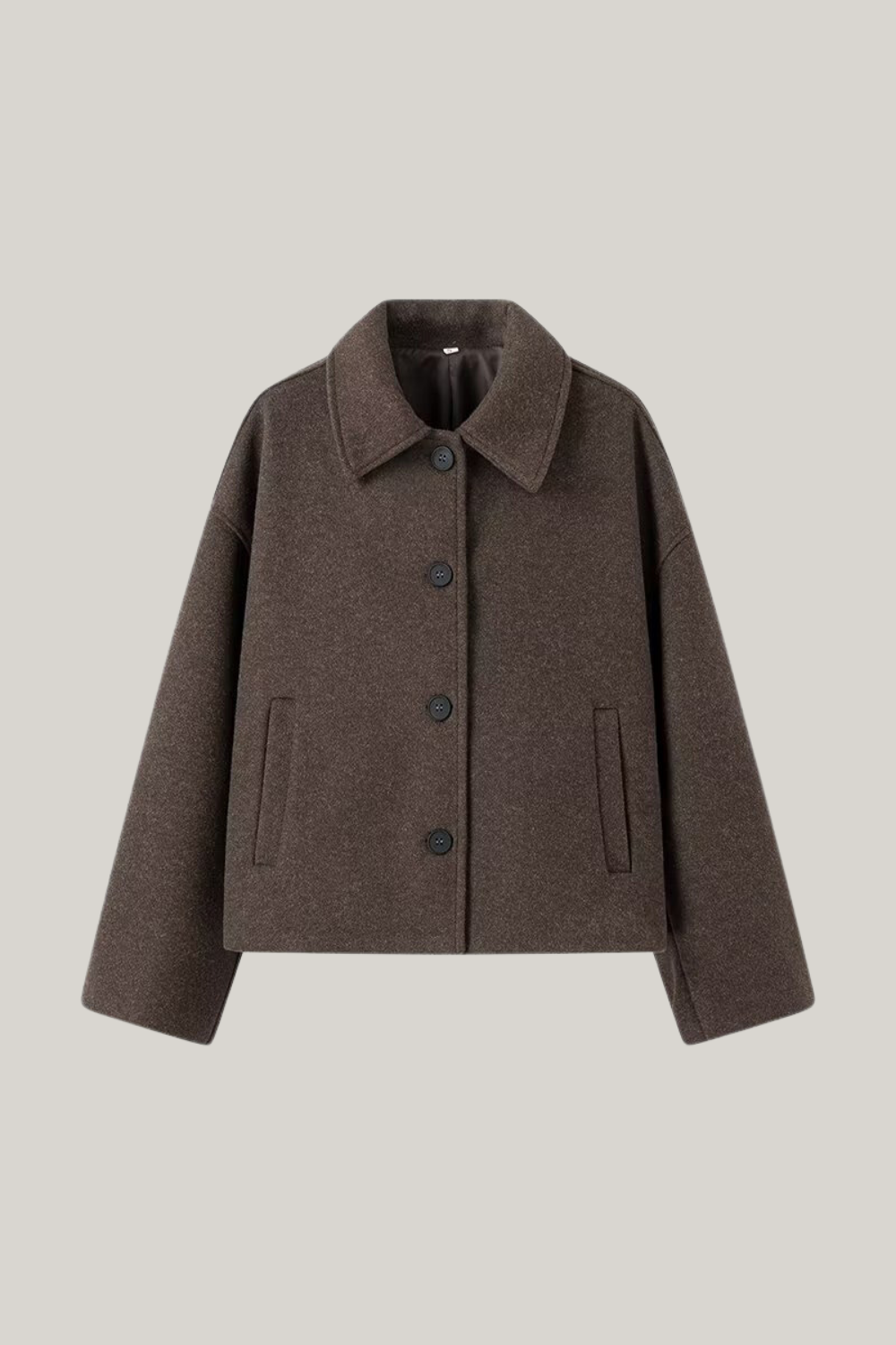 Textured Wool Blend Jacket