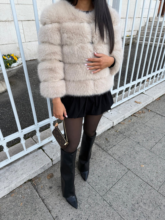 Cream fur