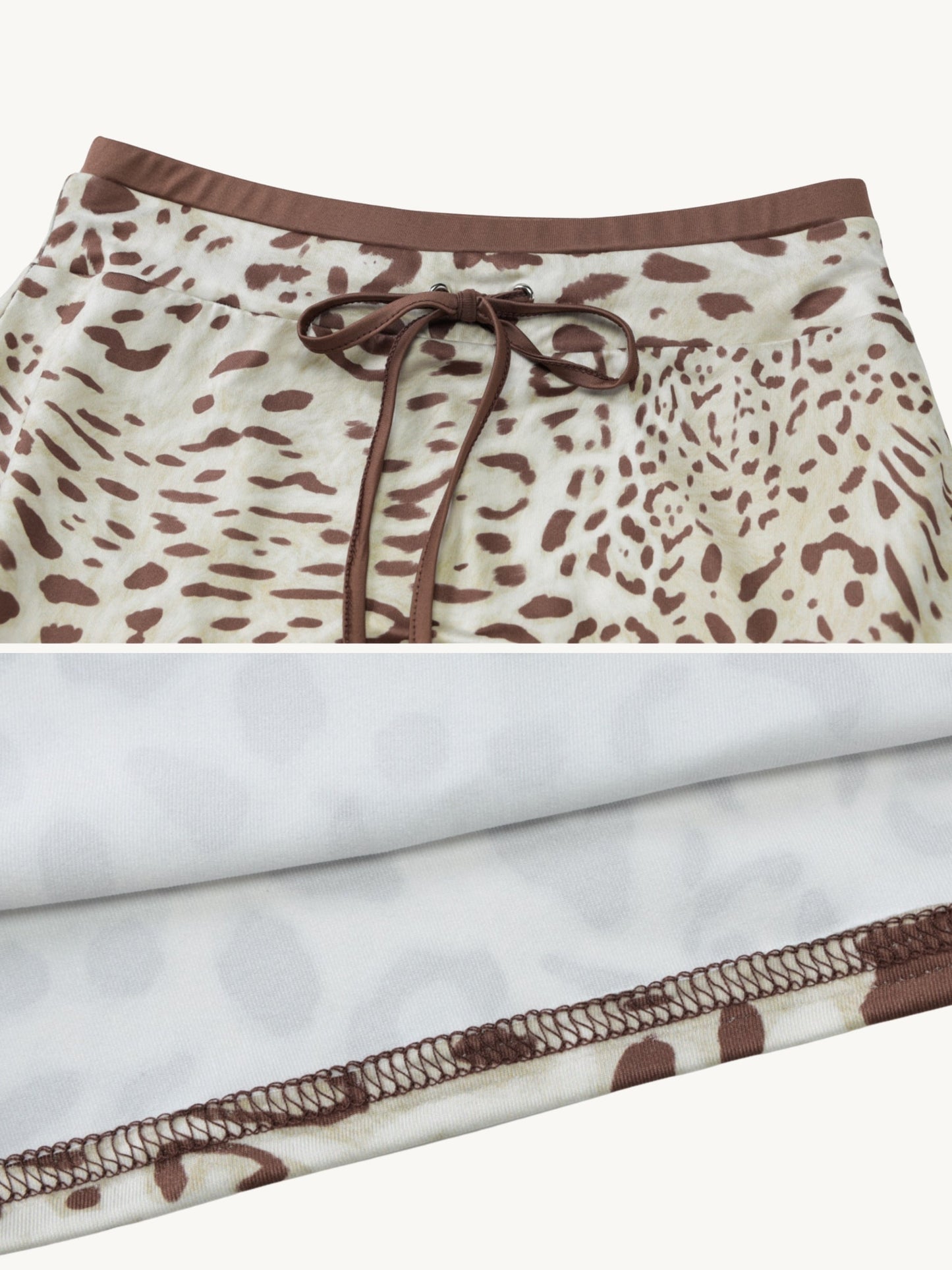 Leanne Leopard Skirt Set
