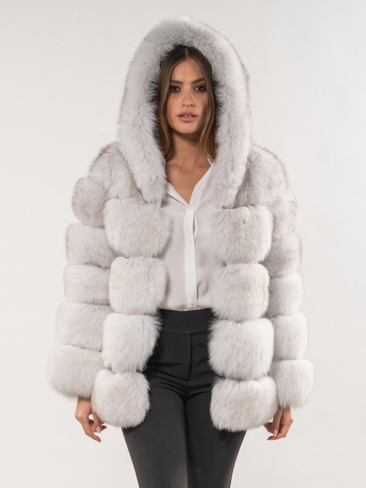 Faux Fur Coat With Hood Warm Winter 2026 Short Plush Eco-friendly Fur Coat For Women