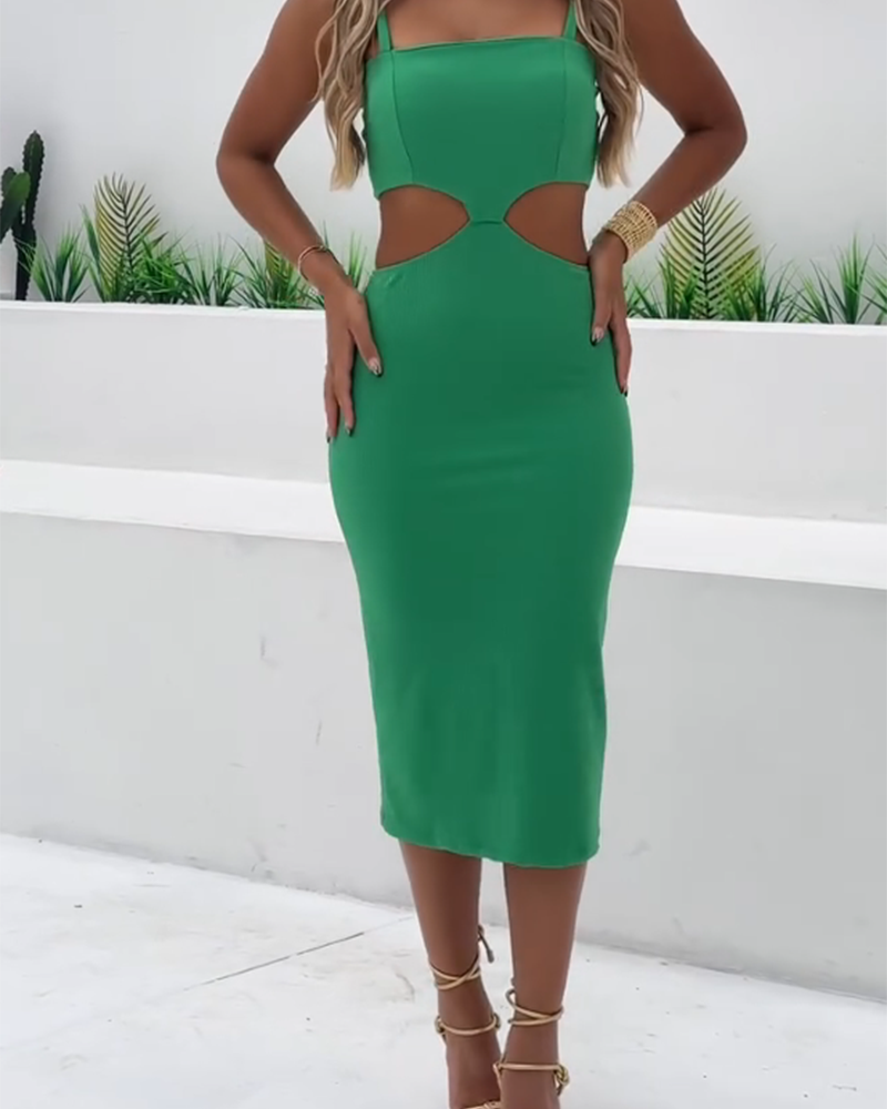 Slim Hip Cut-Out Dress (Pre-Sale)