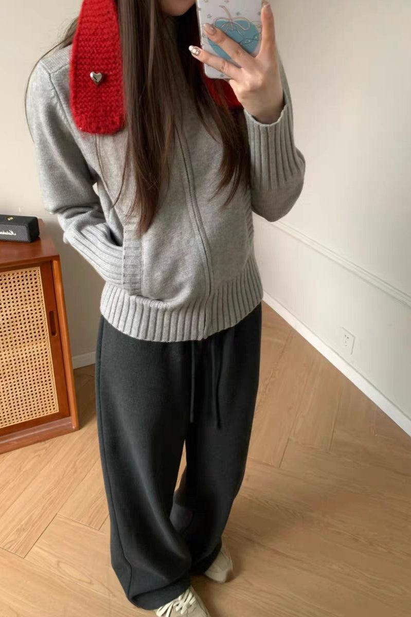 Thick Turtleneck Knit Sweater