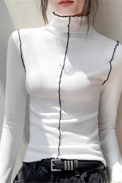 Fleece Thermal Mock Neck Long Sleeve Base Layer
