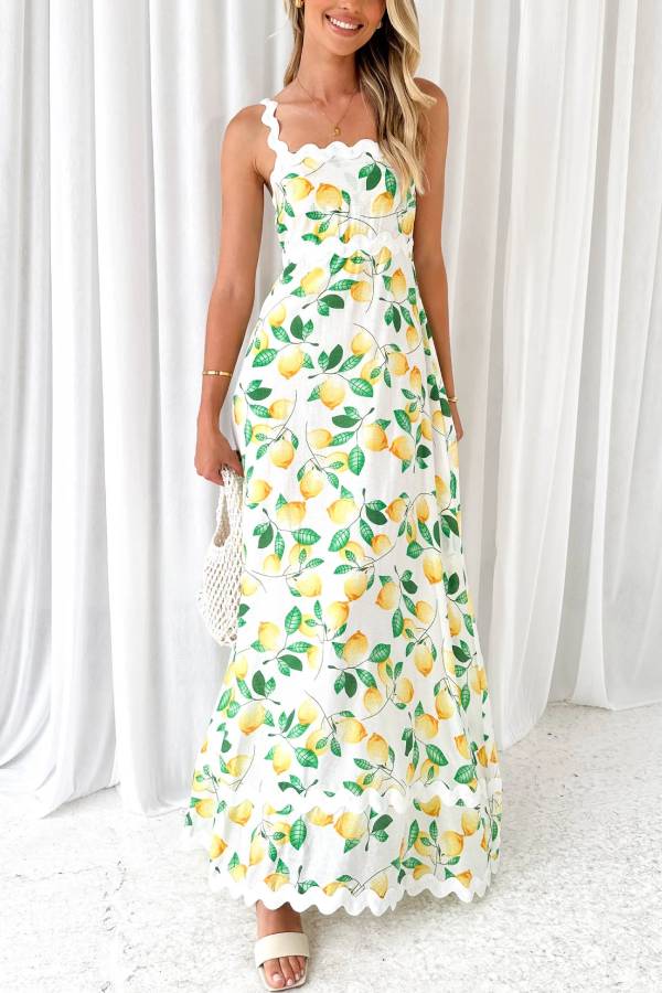 Lemon Vaina Maxi Dress