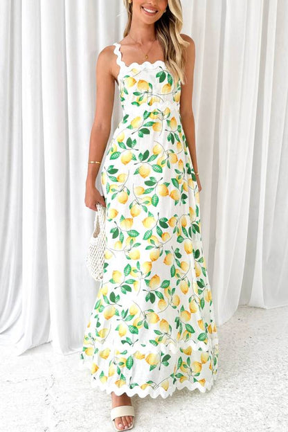 Lemon Vaina Maxi Dress