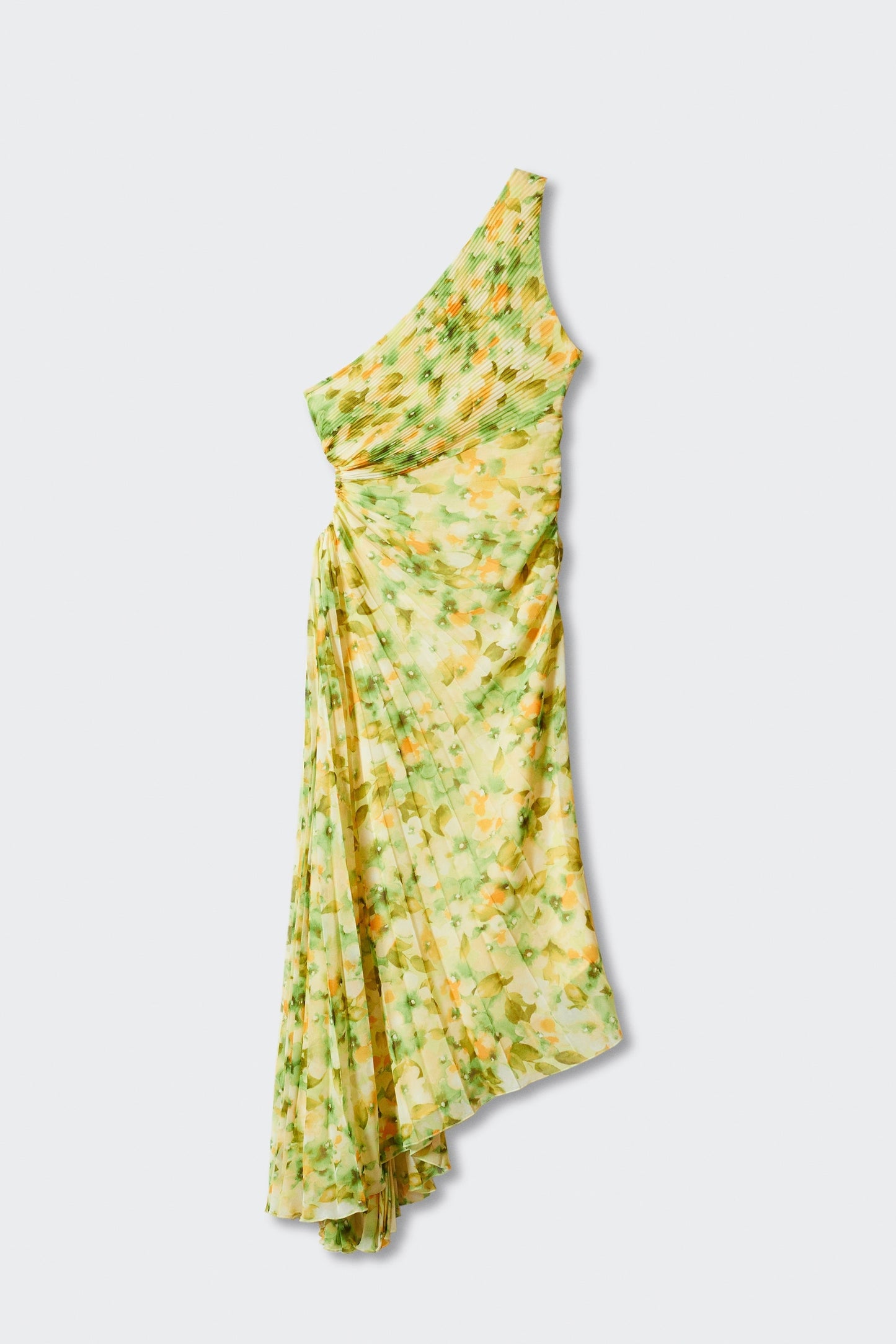 Riva Floral Printed One Shoulder Maxi Dress
