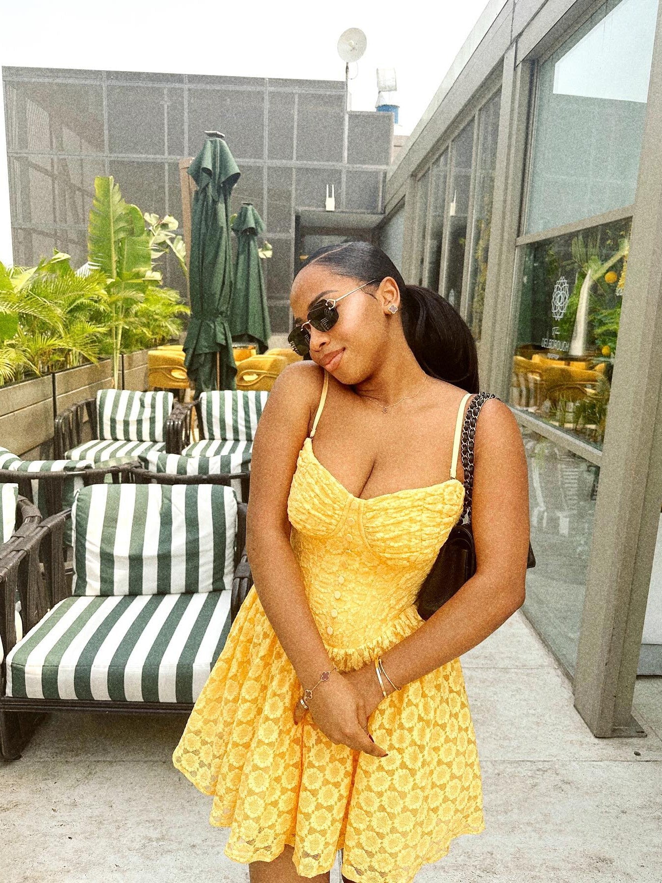 Boning Corset Lace Fit & Flare Short Dress