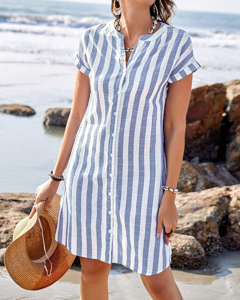 Pamela™ | Elegant Striped Dress