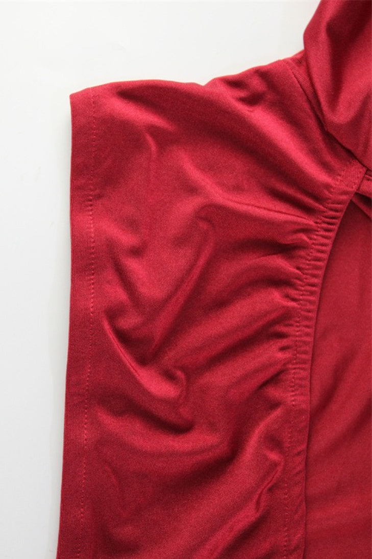 Strapless Crop Top High Waist Bodycon Maxi Skirt Set