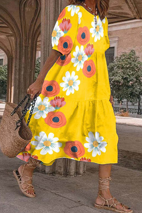 Women's Fashion Long Sleeve Loose Dress