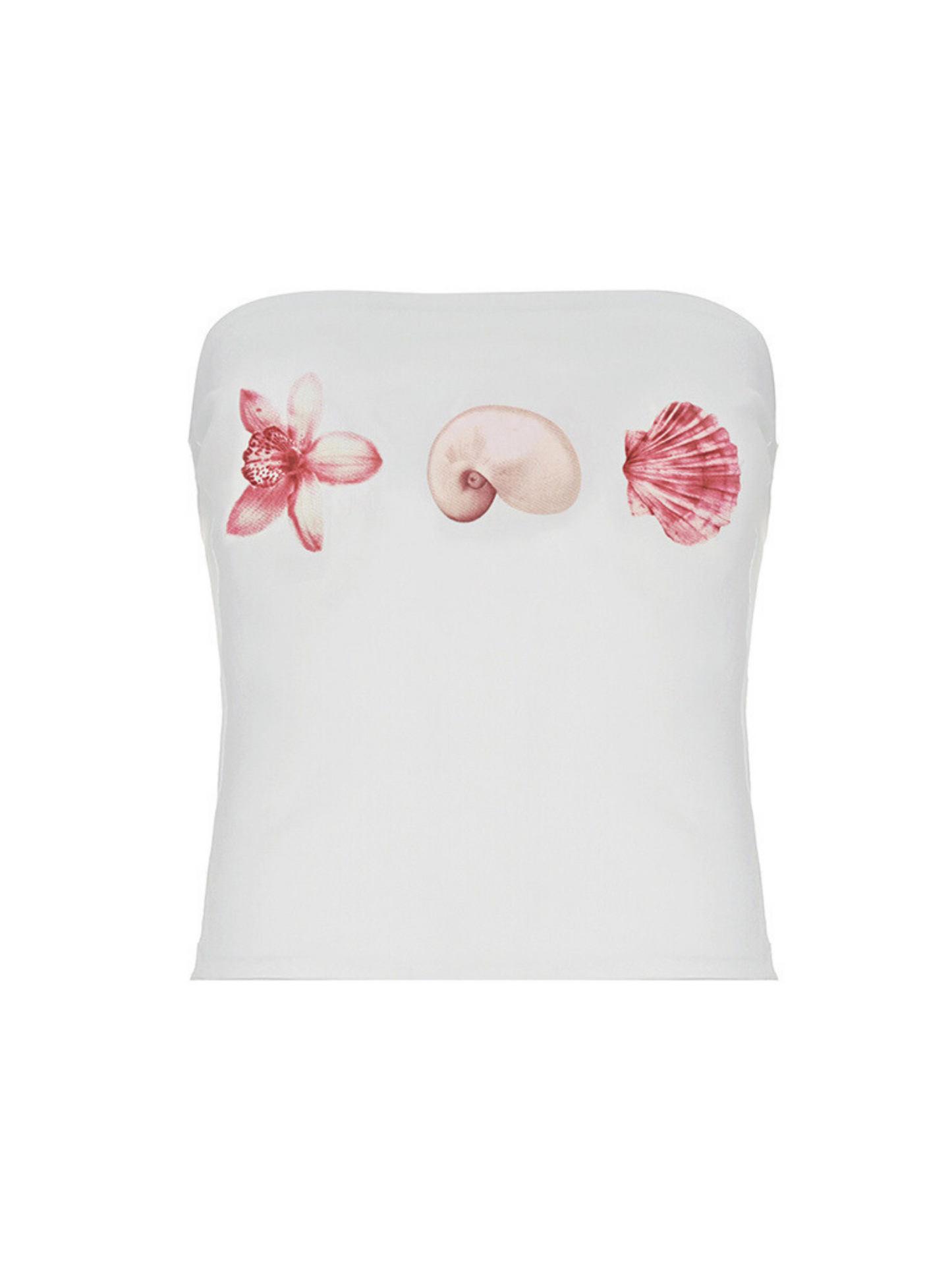 Lyana Shell Print Tube Top