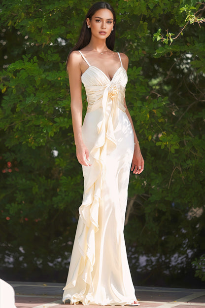 Paige 3D Floral Halter Maxi Dress