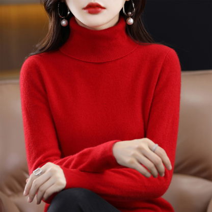 | Women’s Winter Turtleneck Knit Sweater