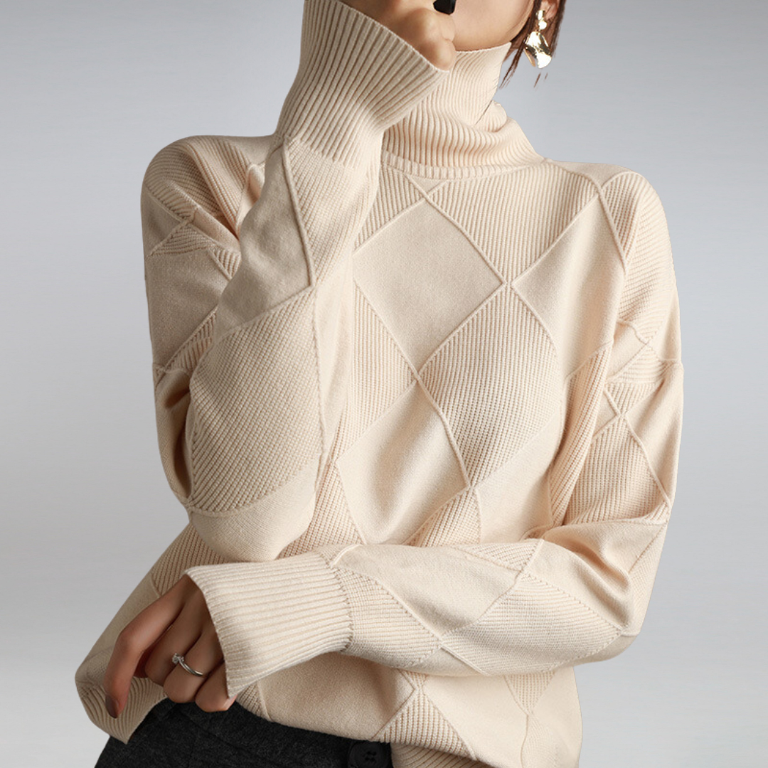 | Women's Winter Turtleneck Knit Sweater